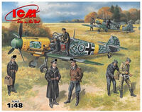 German IIWW Fighter Messerschmitt Bf 109 F-2 with German Pilots - Image 1
