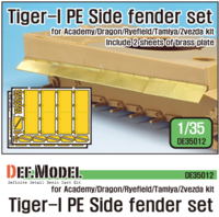 Tiger-1 PE Side Fenders set (for Academy/Tamiya/Zvezda 1/35)